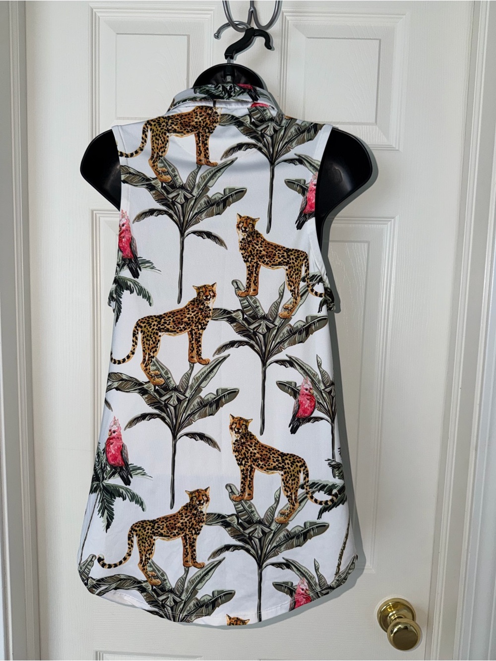 Bad Birdie Wildlife Women's Sleeveless Golf Polo Shirt - Picture 8 of 8
